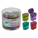 Точилка " deVente " Marandi 2 отверстия с контейнером, ассорти, пластиковая туба