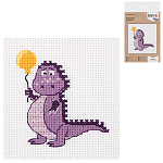 Набор для вышивания " Klart " 11*13см Весельчак, состав набора: канва Gamma Aida 11, хлопчатобумажные нитки мулине Gamma, игла для вышивания Gamma, цветная схема и инструкция по вышиванию, пакет, европодвес
