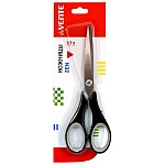 Ножницы " deVente " Zen 17см металлические, пластиковые ручки с резиновыми вставками, черные с серым, картонная упаковка, европодвес