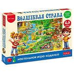Игра настольная 3+ " Hatber " Ходилка. Волшебная страна, в наборе: игровое поле 70*50см, кубик, фишки, картонная упаковка