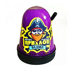 Слайм " Прихлоп " Флуоресцентный, фиолетовый, капсула, 130гр