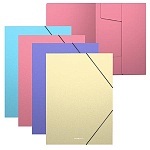 Папка на резинках " Erich Krause " А4 Matt Pastel ассорти, пластик, 0.6мм, текстура поверхности - песок