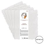 Акварельная бумага " Лилия Холдинг " БОЛЬШОЙ ФОРМАТ 400*600мм 5л белая, бумага белого цвета, 100% хлопок, плотность - 250 г/м2