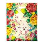 Пакет ПЭ " Интерпак " с вырубной ручкой ПВД, 38*47см 60мкм Винтаж