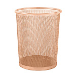 Корзина для мусора " KWELT " 12л металлическая, сетчатая, медная