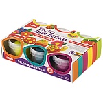 Тесто для лепки " Lori " Пластишка Набор №13 6цв по 80гр в малой пластиковой банке с крышкой