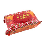 Салфетки влажные парфюмированные 120шт " Well&Wet " Москва, клапан, пластиковая крышка