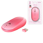 Мышь " Smartbuy " 266G One беспроводная оптическая, 3 кнопки, розовый градиент, переключаемое разрешение 1200 DPI, радиус работы до 10м, мини-ресивер USB, питание от 1 батарейки АА (входит в комплект), блистер с европодвесом