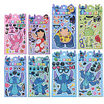 Наклейки детские " Mazari " Стич, сделай сам, 108*218мм, 8 дизайнов, пластик, пакет, европодвес