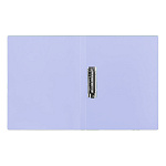 Папка с зажимом " KWELT " А4 Pastel лавандовая, пластик 0,35мм, текстура поверхности- песок, внутренниий карман, индивидуальный штрихкод