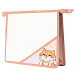 Папка " Пчелка " МАЛЫЙ ФОРМАТ А5-02 (230*190*50мм) молния сверху Doggy, с уголком, пластик