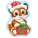 Закладка магнитная " Мир открыток " 2-89 Тигренок 61*164мм