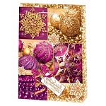 Пакет Новогодний бумажный " Мир открыток " 32,5*45*10см Волшебного нового года, ламинированный