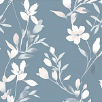 Упаковочная бумага " Миленд " 70*100см 10 листов, Весенние цветы, в рулоне, 90г/м2