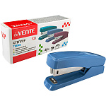 Степлер №10 на 12л " deVente " Trend 100скоб пластиковый, два режима скрепления скоб, глубина закладки бумаги 45мм, металлический механизм подачи скоб, пепельно-синий, картонная упаковка
