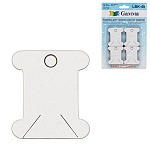 Бобины для мулине " Gamma " 4,1см, 40 шт белые, картон, европодвес