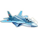 Плакат фигурный " Империя поздравлений " 930 А4 Самолет