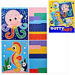 Аппликация из EVA А5+ " Mazari " Sea Life, 2 картинки, наклейки, пакет