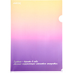 Папка-уголок " deVente " А4 Degrade непрозрачная с рисунком, пластик 0,18мм, тиснение фольгой, индивидуальная маркировка