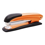 Степлер №24/6, 26/6 на 30л " Lamark " 100скоб Ulrich металлический, встроенный антистеплер, противоскользящая резиновая вставка, один режим скрепления скоб, глубина закладки бумаги 90мм, металлический механизм подачи скоб, оранжевый, картонная упаковка