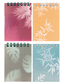 Блокнот А7 ПандаРог Моноколор Пастель 40 листов, клетка, на гребне