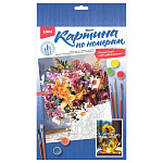 Картина по номерам " Lori " 20*28,5см В лучах солнца, состав набора: основа с контуром, краски, вспомогательный лист, кисть, акриловый лак, инструкция, картонная упаковка, европодвес