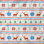 Упаковочная бумага Новогодняя тишью " Интерпак " 70см*10м в рулоне, Домашний уют, 18г/м2