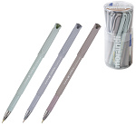 Ручка шариковая " Bruno Visconti " SoftWrite. Morandi, синяя 0,5мм, чернила на маслянной основе, толщина письма 0,4мм, пластиковый корпус, покрытие soft-touch, цвет корпуса - ассорти multicolor, металлизированный наконечник, колпачок с клипом, сменный сте