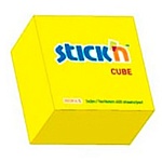 Блок самоклеящийся (стикеры) 76*76мм 400л неон, желтый " Hopax "