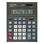 Калькулятор настольный 12 разрядов " Skainer " SK-333, 155*205*35мм, двойное питание, черный