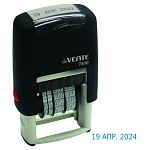 Датер автоматический " deVente " 7810 высота шрифта 3мм, месяц буквами, покрытие Soft touch, пластиковый