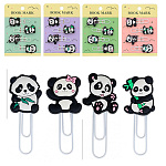 Набор закладок-скрепок " Basir " Панда, 6см, ассорти (4 дизайна)