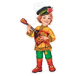 Плакат фигурный " Мир открыток " 0-35 А3 Мальчик, 348*410мм