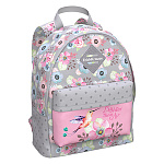 Рюкзак " Erich Krause " 26*39*12см EasyLine 12L Colibri, розовый, мягкая спинка, 1 отделение, большой внешний карман на молнии, регулируемые лямки, ручка-петля