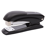 Степлер №24/6, 26/6 на 20л " Lamark " 100скоб Ulrich металлический, встроенный антистеплер, противоскользящая резиновая вставка, один режим скрепления скоб, глубина закладки бумаги 52мм, металлический механизм подачи скоб, черный, картонная упаковка