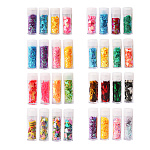 Набор блесток декоративных " Mazari " 4цв (без возможности выбора цвета), 6г, звездочки, ПВХ упаковка