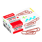 Скрепки " deVente " 28мм омедненные 100шт картонная коробка