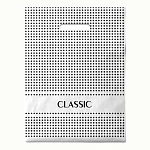 Пакет ПЭ " Интерпак " с вырубной ручкой ПВД, 30*40см 50мкм Светлый горошек