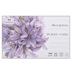 Планшет для акварели " Лилия Холдинг " 100*150мм 20л Лиловый джаз, зернистая поверхность, плотность - 200 г/м2, склейка, на подложке
