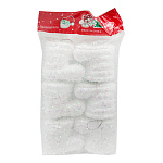 Ёлочное украшение " KWELT " Заснеженные сапожки с блестками 5*4,5см 6шт, пакет, европодвес