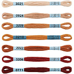 Набор мулине " Gamma " Спектр 7*8м хлопок терракота (terracotta), пакет, европодвес