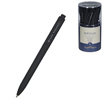 Ручка шариковая автоматическая " Bruno Visconti " SoftClick. Black, синяя 0,7мм, толщина письма 0,5мм, пластиковый корпус, покрытие soft-touch, цвет корпуса - черный, пластиковый клип, пластиковый тубус