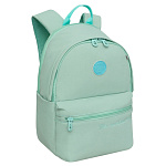 Рюкзак " Grizzly " 25*34*12см мятный, 2 отделения, укрепленная спинка, объемный карман на молнии на передней стенке, внутренний карман для электронных устройств, карман быстрого доступа в верхней части рюкзака, ручка-петля, держатель для школьной карты