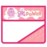 Папка " Пчелка " МАЛЫЙ ФОРМАТ А5-36 (230*190*50мм) на липучке 2отделения Girl power, с уголком, пластик