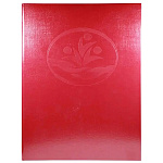 Папка для документов А4 " Имидж " бумвинил Семейная. Красная, ПВХ