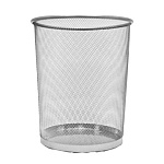 Корзина для мусора " KWELT " 10л металлическая, сетчатая, серебро