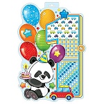 Плакат фигурный " Мир открыток " 0-25 А3 1 год Панда