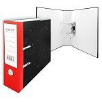 Папка-регистратор А4 " KWELT " сборная 50мм серый мрамор, этикетка для маркировки, красный корешок