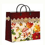 Пакет ПЭ " Интерпак " с пластиковой ручкой МП, 30*30см 150мкм Камея