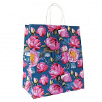 Пакет бумажный " ПЗБМ " 35*26*15см Пион, крученые ручки